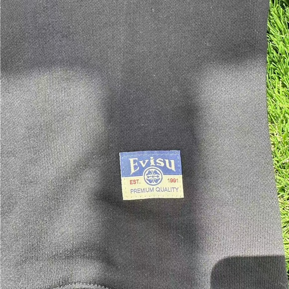 evlsu men's black colorblock cotton - Picture 3 of 10